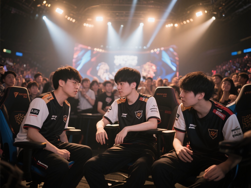 电竞明星总是被无数观众围绕在闪亮的聚光灯下，他们的