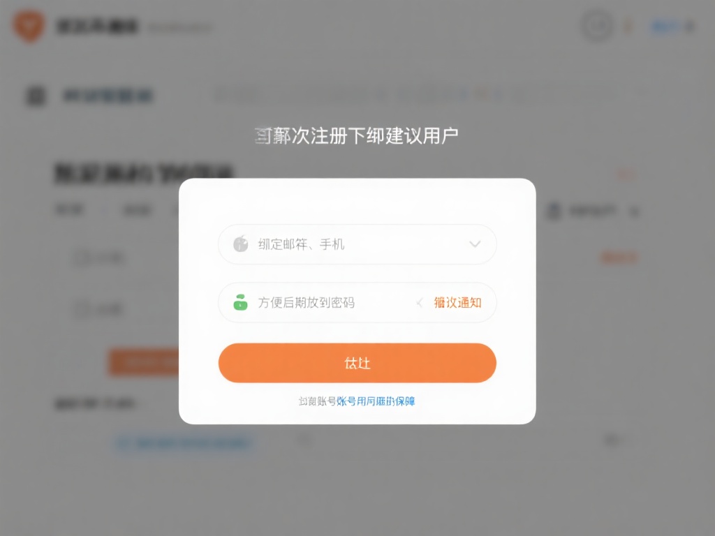 绑定邮箱与手机号
在初次注册时，建议用户绑定常用